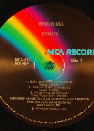 Eumir Deodato : Whirlwinds (LP, Album, Glo)