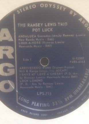 The Ramsey Lewis Trio : Pot Luck (LP, Album, Ind)
