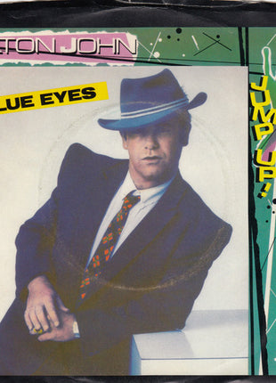 Elton John : Blue Eyes (7", Single, Win)