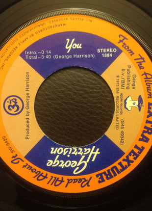 George Harrison : You (7", Single, Win)