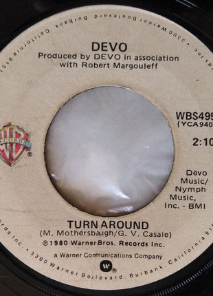 Devo : Whip It / Turn Around (7", Single, Win)