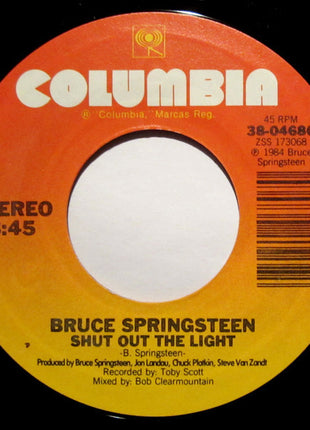 Bruce Springsteen : Born In The U.S.A. / Shut Out The Light (7", Single, Styrene, Pit)