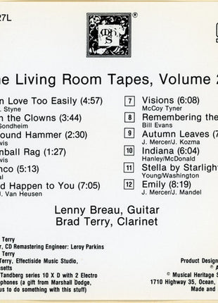 Lenny Breau and Brad Terry : The Living Room Tapes, Volume 2 (CD, Album)