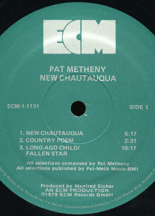 Pat Metheny : New Chautauqua (LP, Album, Wak)