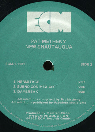 Pat Metheny : New Chautauqua (LP, Album, Wak)