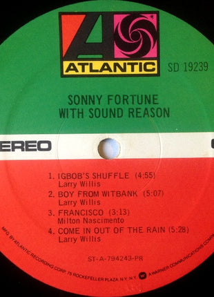 Sonny Fortune : With Sound Reason (LP, Album)