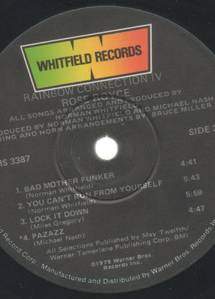 Rose Royce : Rainbow Connection IV (LP, Album, Win)
