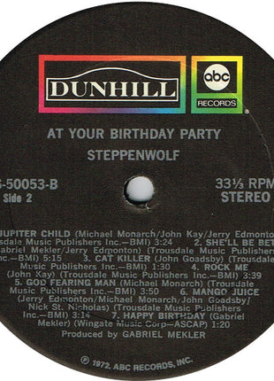 Steppenwolf : At Your Birthday Party (LP, Album, RE, Gat)