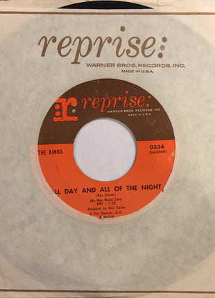 The Kinks : All Day And All Of The Night (7", Single, Styrene, San)