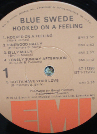 Blue Swede : Hooked On A Feeling (LP, Album, Win)