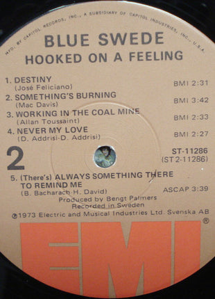 Blue Swede : Hooked On A Feeling (LP, Album, Win)