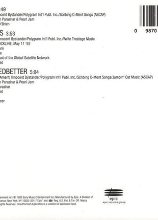 Pearl Jam : Jeremy (CD, Maxi, Single, RE)