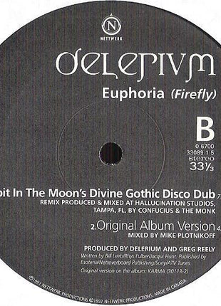 Delerium : Euphoria (Firefly) Rabbit In The Moon Mixes (12", Single)