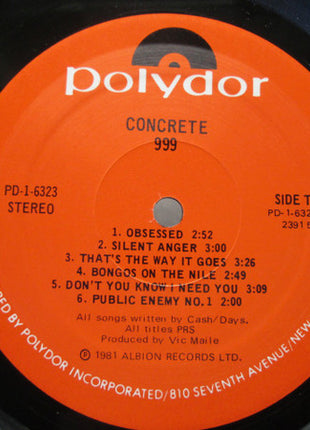 999 : Concrete (LP, Album, Pre)