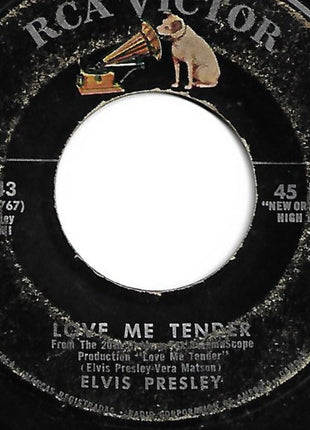 Elvis Presley : Love Me Tender / Anyway You Want Me (7", Single, Ind)