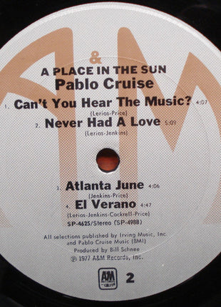 Pablo Cruise : A Place In The Sun (LP, Album, Pit)