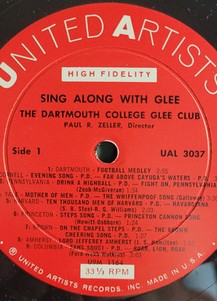 Dartmouth College Glee Club : Sing Along With Dartmouth Glee Club (LP)