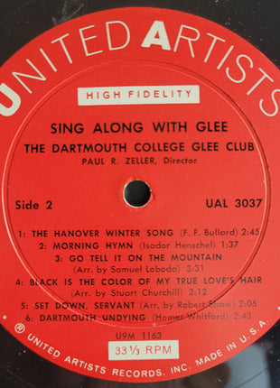 Dartmouth College Glee Club : Sing Along With Dartmouth Glee Club (LP)