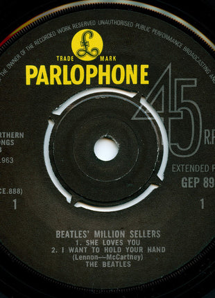 The Beatles : The Beatles' Million Sellers (7", EP, Mono, RP)
