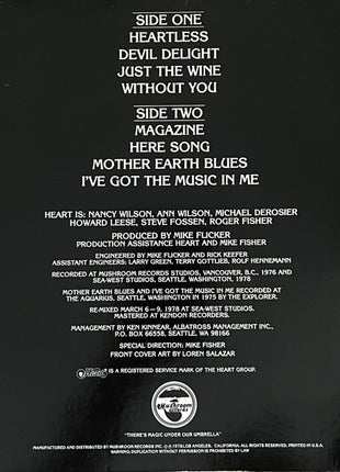 Heart : Magazine (LP, Album, RE, San)