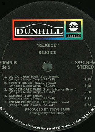 Rejoice! : Rejoice (LP, Album)