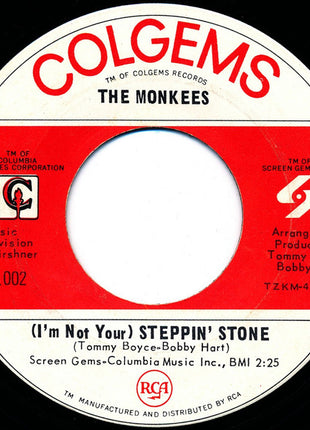 The Monkees : I'm A Believer / (I'm Not Your) Stepping Stone (7", Single, Roc)