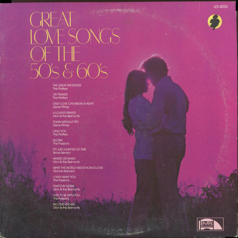 Various : Great Love Songs Of The 50's & 60's (LP, Comp, Club, CRC)