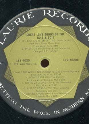 Various : Great Love Songs Of The 50's & 60's (LP, Comp, Club, CRC)