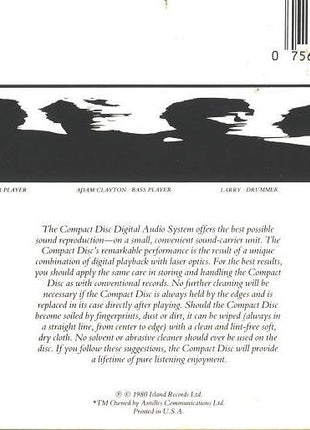 U2 : Boy (CD, Album, RE, Dig)