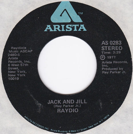 Raydio : Jack And Jill / Get Down (7", Single, Ter)