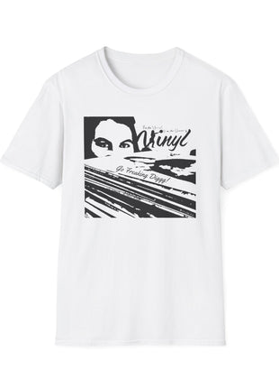 Go Freaking Diggg! T-Shirt | Retro Music Graphics, Monochrome Art