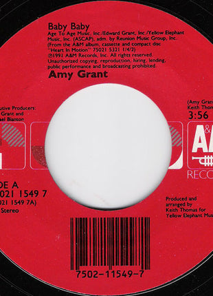 Amy Grant : Baby Baby (7", Single)