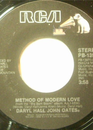 Daryl Hall & John Oates : Method Of Modern Love (7", Single, Styrene, Ind)