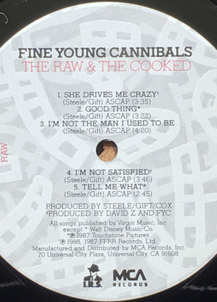 Fine Young Cannibals : The Raw & The Cooked (LP, Album, Glo)