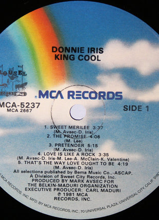 Donnie Iris : King Cool (LP, Album, Glo)