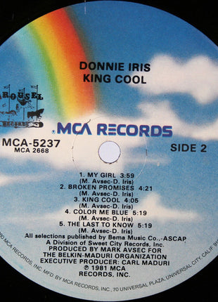 Donnie Iris : King Cool (LP, Album, Glo)