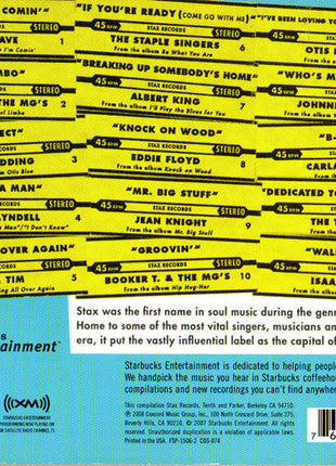 Various : Soulsville, U.S.A. Stax Classics 1965-1973 (CD, Comp)