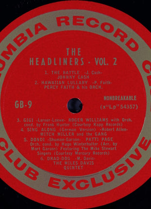 Various : The Headliners, Volume 2 (LP, Mono, Club, Ltd, Smplr)