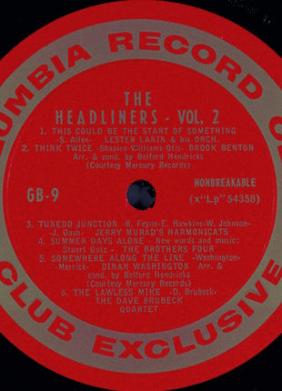 Various : The Headliners, Volume 2 (LP, Mono, Club, Ltd, Smplr)