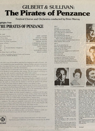 Gilbert & Sullivan : The Pirates Of Penzance (LP)