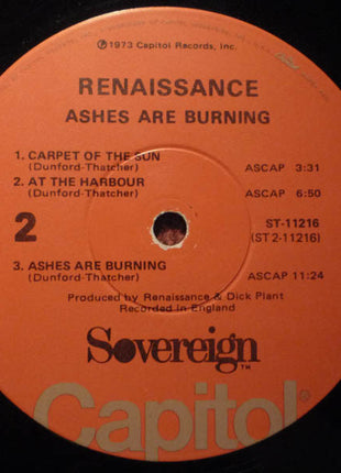 Renaissance (4) : Ashes Are Burning (LP, Album)