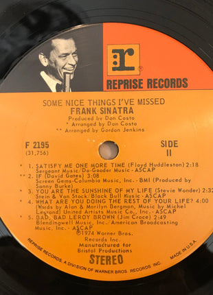 Frank Sinatra : Some Nice Things I've Missed (LP, Album, San)