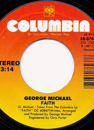 George Michael : Faith (7", Single, Styrene, Car)