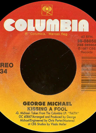 George Michael : Kissing A Fool (7", Single, Styrene, Car)