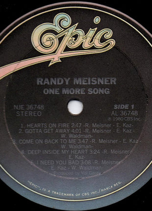 Randy Meisner : One More Song (LP, Album, Ter)