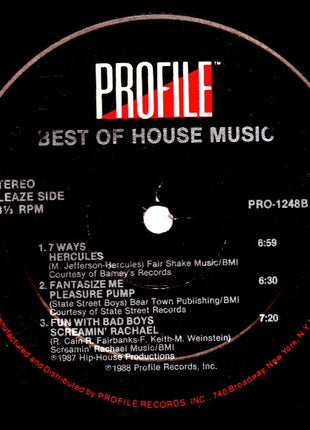 Various : Best Of House Music (2xLP, Comp)