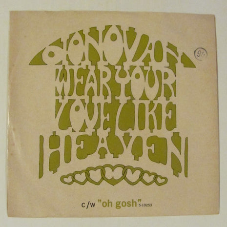Donovan : Wear Your Love Like Heaven (7", Single, Mono, Ter)