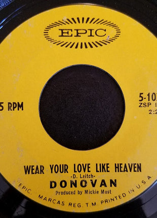 Donovan : Wear Your Love Like Heaven (7", Single, Mono, Ter)