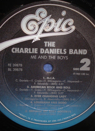 The Charlie Daniels Band : Me And The Boys (LP, Album, Pit)