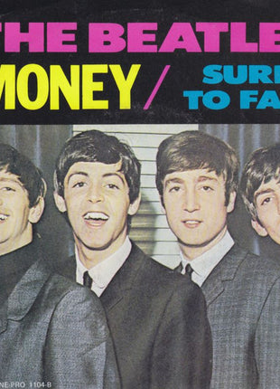 The Beatles : Sure To Fall / Money (7", Single, Mono, Promo, Unofficial, Blu)